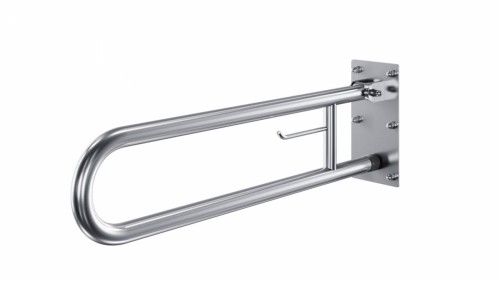 Poręcz łukowa uchylna dł 75 cm z uchwytem na papier