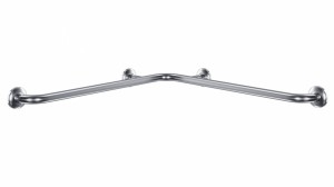 Poręcz kątowa pozioma prysznicowa 75/75cm Ø 32mm