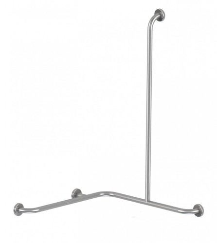 Poręcz kątowa poziomo-pionowa lewa 80/80/110 cm Ø 32mm