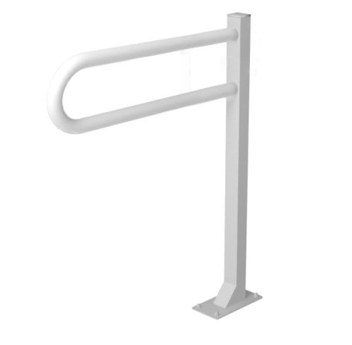 Poręcz łukowa stała podłogowa 60 cm Ø32 BIAŁA