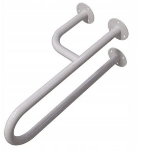 Poręcz umywalkowa trójnóg lewa 50 cm Ø25 BIAŁA