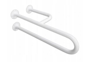 Poręcz umywalkowa trójnóg prawa 50 cm Ø25 BIAŁA