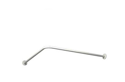 Drążek zasłony prysznicowej 90/90 cm Ø25 BIAŁY