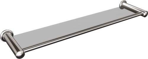 Półka łazienkowa szklana 70 cm (Chrom)
