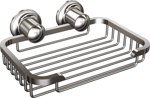 Mydelniczka naścienna 13,5 cm ażurowa chromowana