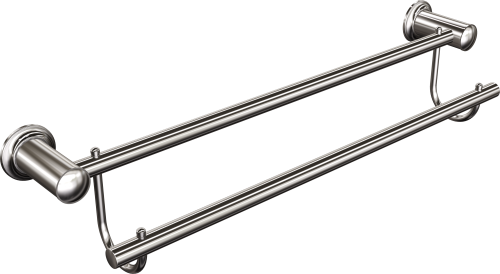 Podwójny wieszak na ręczniki reling Chrom 70 cm