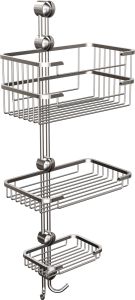 Mydelniczka naścienna potrójna 041/CC Chrom