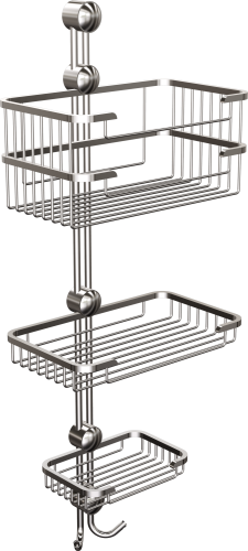 Mydelniczka naścienna potrójna 041/CC Chrom