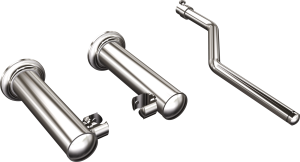 Kpl. uchwytów uchylnych z rączką do lustra