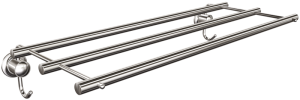 Półka na ręczniki z haczykami 069/CC (Chrom)