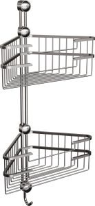 Kosz podwójny narożny 073/CC (Chrom)