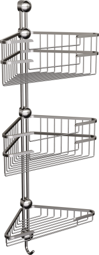 Kosz potrójny narożny 074/CC (Chrom)