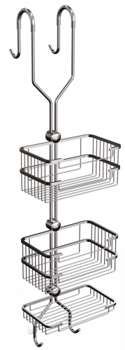Kosz prysznicowy potrójny 076/CC (Chrom)