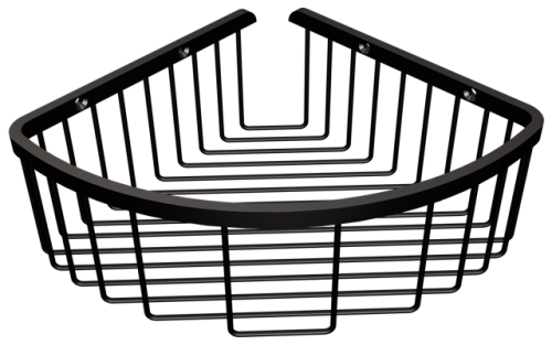 Kosz narożny półokrągły czarny 084/NG