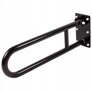 Poręcz łukowa uchylna 60 cm fi 32 czarna