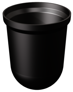 Pojemnik na szczotkę do WC czarny TECHNIC plastik