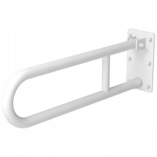 Poręcz uchylna łukowa 80 cm fi 32 stal biała