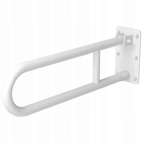 Poręcz uchylna łukowa 60 cm fi 32 stal biała