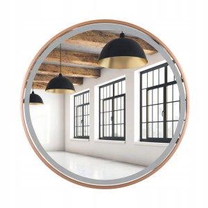 Lustro łazienkowe ścienne Scandi LED miedziane 600 x 600 mm