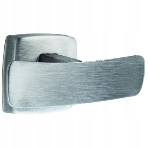 Wieszak łazienkowy podwójny stal szlachetna matowa