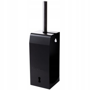 Szczotka do WC naścienna HIT czarna ze stali szlachetnej