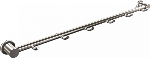 Wieszak łazienkowy 6-hakowy Chrom