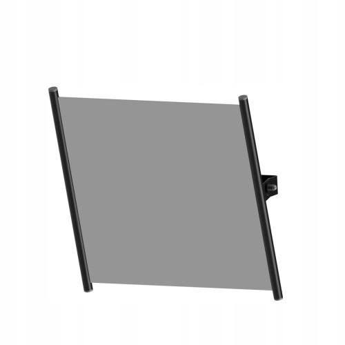 Lustro uchylne z rączką w bocznej ramie czarne 60/60 cm