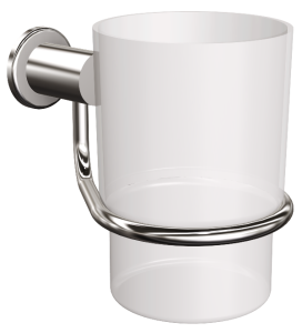 Uchwyt na kubek Chrom z plastikową szklanką 250 ml