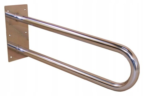 Uchwyt umywalkowy łukowy stały 60cm Ø 32 Stal nierdzewna