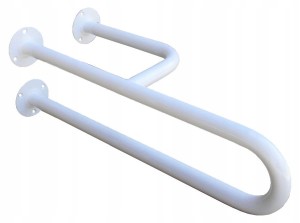 Uchwyt umywalkowy stały Trójnóg BIAŁY