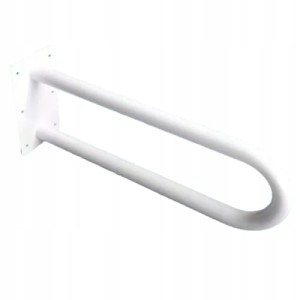 Uchwyt umywalkowy łukowy stały 70cm Ø 32 Biały