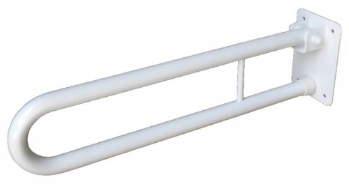 Uchwyt uchylny łukowy do WC 80cm Ø 25 Biały