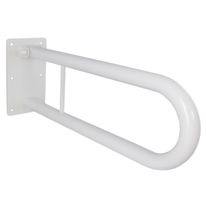 Uchwyt uchylny łukowy do WC 50cm Ø 32 BIAŁY