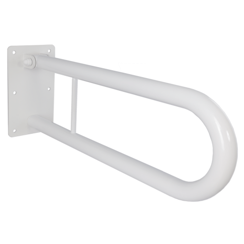 Uchwyt uchylny łukowy do WC 70cm Ø 32 BIAŁY 