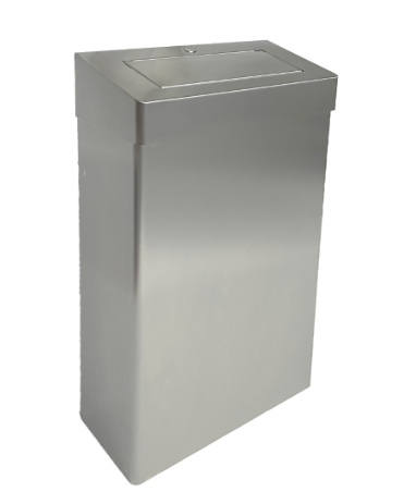 Kosz z uchylną klapą ze stali nierdzewnej 27l