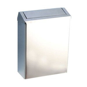 Kosz z uchylną klapą ze stali nierdzewnej 27l