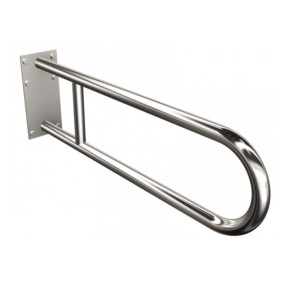 Uchwyt półokrągły ANDEX  stały z płytą 70cm fi25 stal nierdzewna Chrom