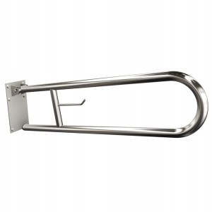 ANDEX Uchwyt półokrągły uchylny z płytą uchwyt na papier 70 cm połysk