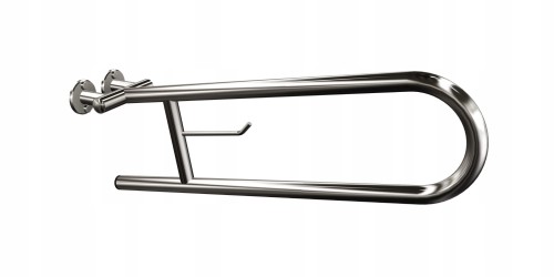 ANDEX Uchwyt półokrągły uchylny 60 cm z wieszakiem na papier