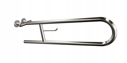 ANDEX Uchwyt półokrągły uchylny 70 cm z wieszakiem na papier