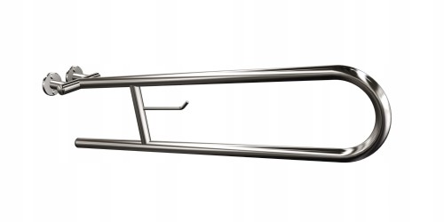 ANDEX Uchwyt półokrągły uchylny 75 cm z wieszakiem na papier