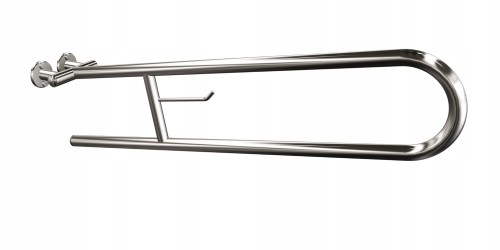 ANDEX Uchwyt półokrągły uchylny 80 cm z wieszakiem na papier