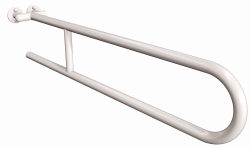 ANDEX Uchwyt półokrągły stały 85cm biały