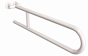 ANDEX Uchwyt półokrągły stały 75cm biały