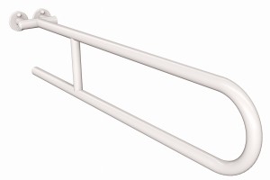 ANDEX Uchwyt półokrągły stały 80cm biały