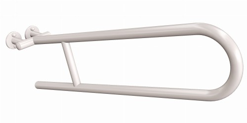 ANDEX Uchwyt półokrągły uchylny 70 cm biały