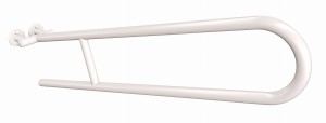 ANDEX Uchwyt półokrągły uchylny 85 cm biały