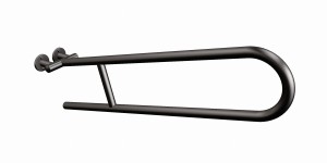 ANDEX Uchwyt półokrągły uchylny 75 cm czarny