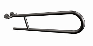 ANDEX Uchwyt półokrągły uchylny 80 cm czarny