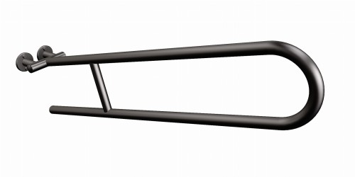 ANDEX Uchwyt półokrągły uchylny 80 cm czarny